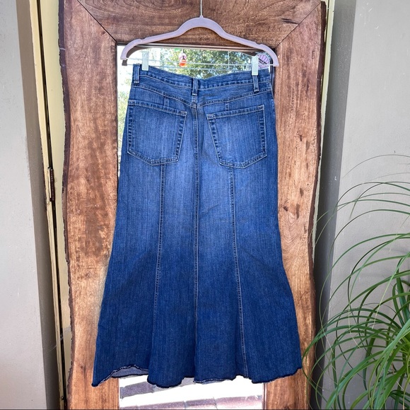 Boho Denim Skirt - Picture 2 of 9